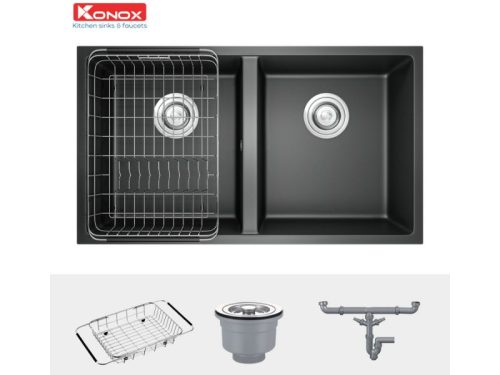 Chậu rửa bát Granite Veloci 760D Black 4 Phụ kiện của Chậu rửa bát Granite Veloci 760D Black