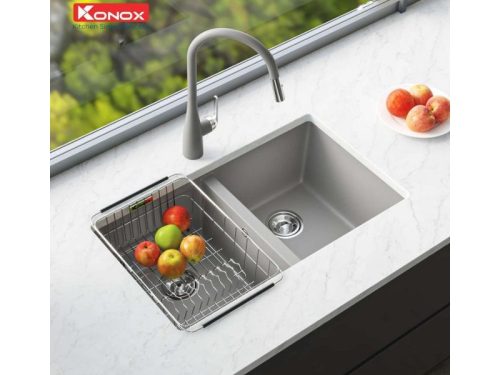 Chậu rửa bát Granite Veloci 760D Grey