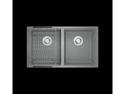 Chậu rửa bát Granite Veloci 760D Grey