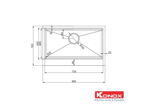 Thiết kế của Chậu rửa bát Workstation - Apron Sink KN8051AS Retta