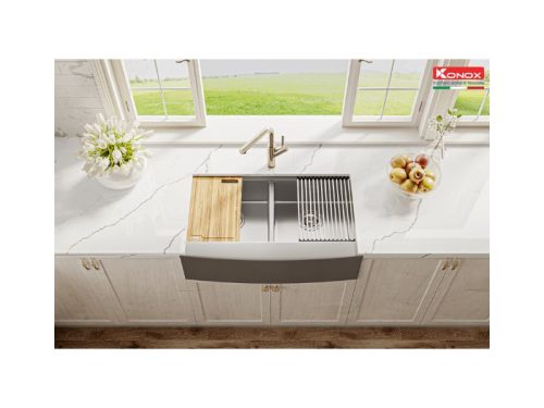 Chậu rửa bát Workstation - Apron Sink KN8751DA Curve