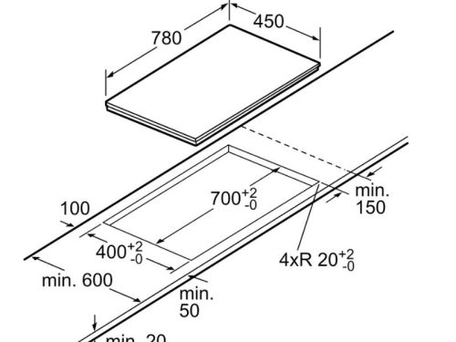 Kích thước bếp từ đôi Bosch PPI8256EVN