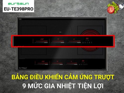 Bảng điều khiển của bếp từ Eurosun EU-TE398Pro