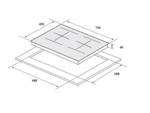 kích thước của bếp từ Eurosun EU-T798Pro