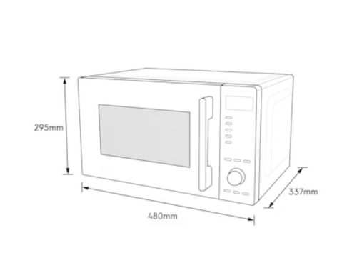 Kích thước lò vi sóng Electrolux EMM23D22B