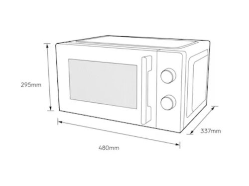 Kích thước lò vi sóng Electrolux EMG23K22B