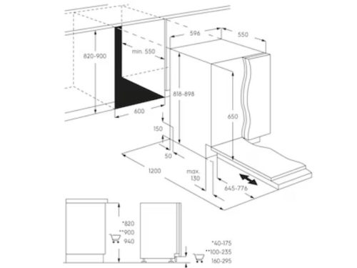 Kích thước máy rửa bát Electrolux EEM48300L