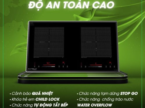 tính năng an toàn của của bếp từ Eurosun EU-T798Pro