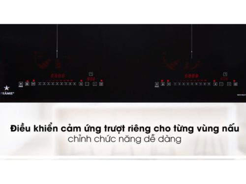 Bảng điều khiển bếp từ kết hợp hồng ngoại Pramie PRTH-2109 2 vùng nấu lắp âm