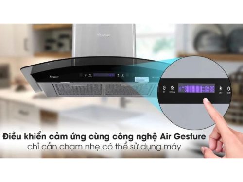 Bảng điều khiển máy hút mùi áp tường tuần hoàn Pramie AC17-700 Air