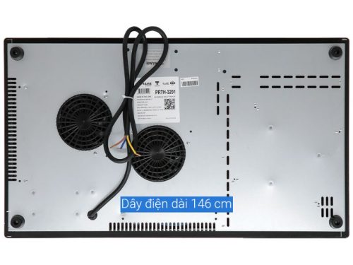 Thiết kế bếp từ kết hợp hồng ngoại Pramie PRTH-3201 3 vùng nấu lắp âm