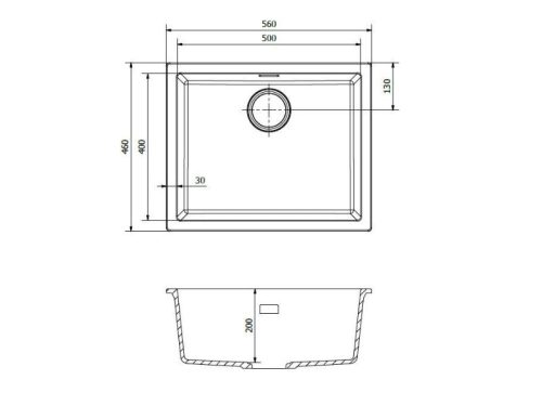 Thiết kế của chậu rửa bát 1 hố Reginox AMSTERDAM 50 HMH.R30868