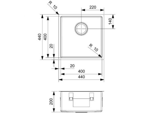 Thiết kế của chậu rửa bát inox 1 hố Reginox MIAMI HMH.R27646