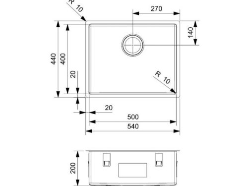 Thiết kế của chậu rửa bát inox 1 hố Reginox MIAMI HMH.R30738