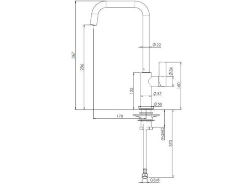 Thiết kế của vòi rửa bát Reginox PEARL HMH.R31568