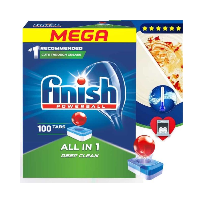 Viên rửa bát Finish All In One Max 100 viên Viên rửa bát Finish All In One Max 100 viên