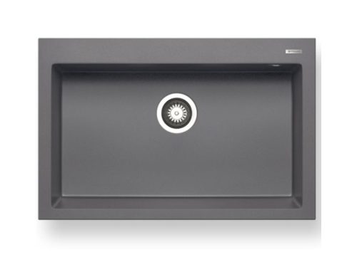 Chậu rửa chén đá 1 hố Elica Pyragranite Istros 1B Iron Grey 070049611
