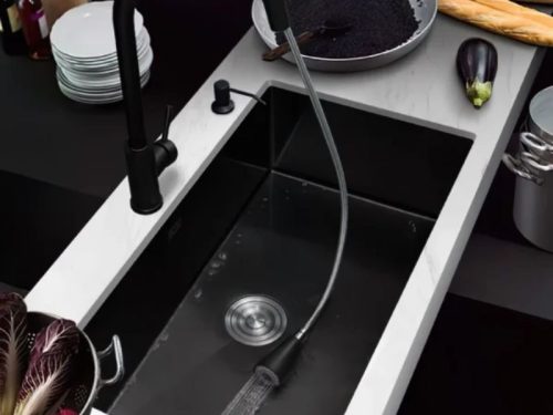 Hình ảnh thực tế vòi rửa bát Fagor T2145A-SS