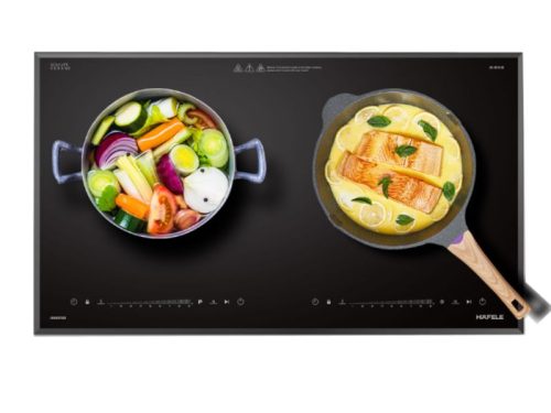 Thiết kế của bếp từ kết hợp hồng ngoại 2 vùng nấu Hafele HC-H7321B 536.61.856