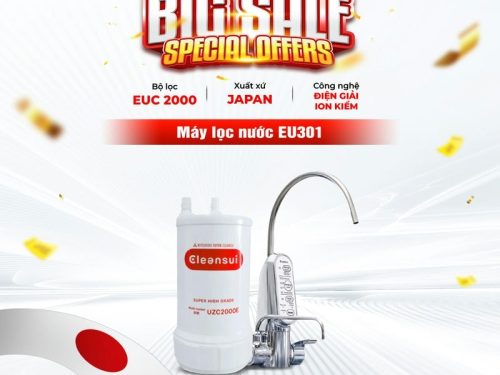 Thiết bị lọc nước điện giải tạo ion kiềm Cleansui EU301