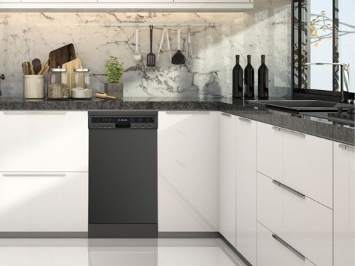 Ảnh thực tế của máy rửa bát độc lập Malloca MDW10-BS08FS