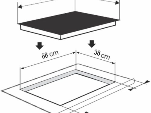 Kích thước bếp từ đôi bán âm Richborn RI7343H28Q