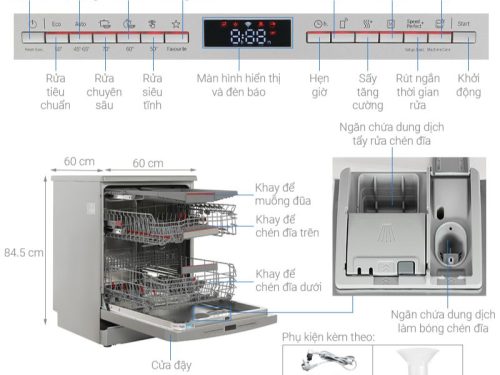 Đặc điểm máy rửa bát độc lập Bosch SMS6ECI11E Serie 6