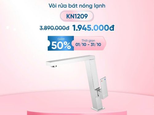 Khuyến mãi vòi rửa bát nóng lạnh Konox KN1209