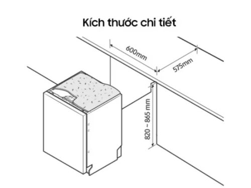 Lắp đặt máy rửa bát độc lập Samsung Bespoke DW60CB750FAPSV