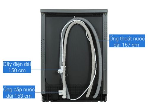 Mặt sau máy rửa bát độc lập Samsung DW60CG550FSGSV