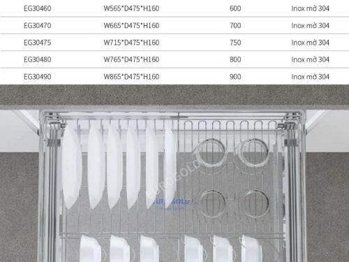 Kích thước giá bát đĩa Eurogold EG30475