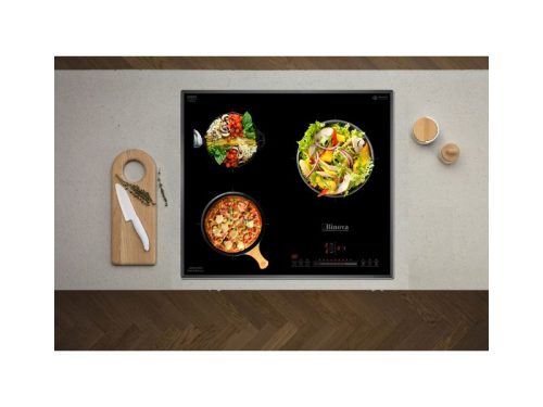 Ảnh thực tế bếp từ Binova 3 vùng nấu BI-3388GM lắp âm