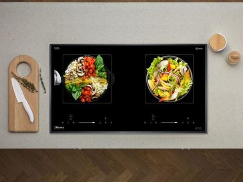 Ảnh thực tế bếp từ đôi Binova BI-1104IT lắp âm