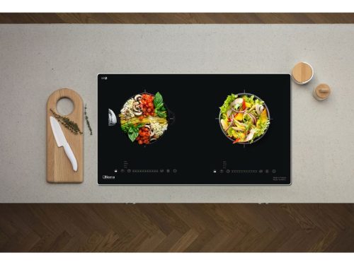 Ảnh thực tế bếp từ đôi Binova BI-808TL lắp âm