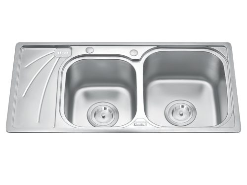 Chậu rửa bát inox 2 hố Gorlde GD-9037