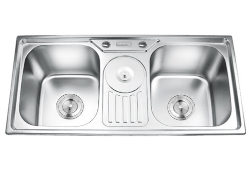Chậu rửa bát inox 2 hố Gorlde GD-955