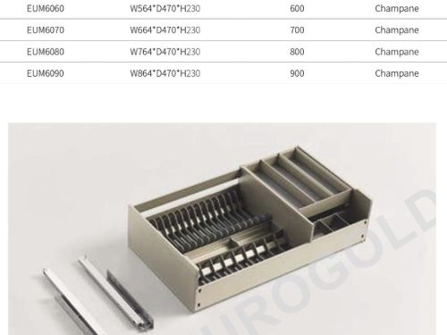 Kích thước giá bát đĩa Eurogold EUM6090