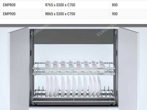 Kích thước giá bát nâng hạ điện Eurogold EMP700