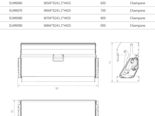 Giá nâng hạ Eurogold EUM9060 3 Kích thước giá nâng hạ Eurogold EUM9060