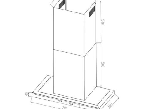 Kích Thước Máy hút mùi áp tường Eurogold EUH03570WA