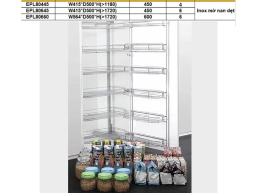 Kích thước tủ khô nan dẹt 6 tầng Eurogold EPL80645
