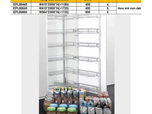 Kích thước tủ khô nan dẹt 6 tầng Eurogold EPL80660
