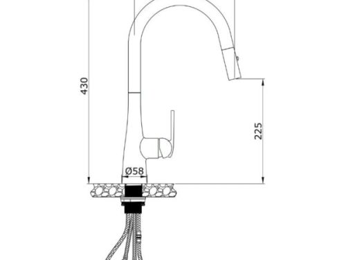 Kích Thước Vòi rửa bát nóng lạnh Eurogold EUF219BR