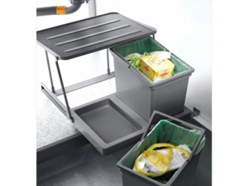 Thùng rác âm tủ giảm chấn Eurogold BR400