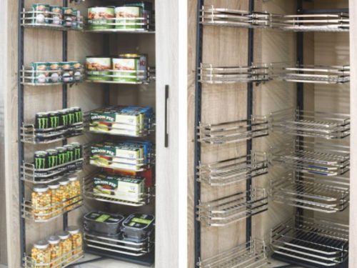 Tủ kho đựng đồ dự trữ inox nan dẹt Bosseu BS304.645PS 3 Hình ảnh tủ kho đựng đồ dự trữ inox nan dẹt Bosseu BS304.645PS