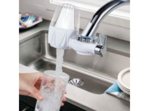 Ảnh thực tế bộ lọc nước thông minh lắp tại vòi BossEU BS150L