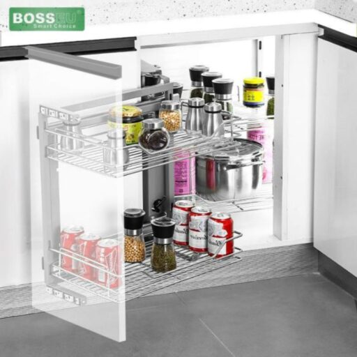 Ảnh thực tế giá góc liên hoàn inox 304 nan dẹt cao cấp BossEU BS304.900R Ảnh thực tế giá góc liên hoàn inox 304 nan dẹt cao cấp BossEU BS304.900R