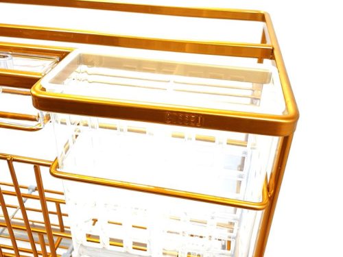 Chi tiết giá dao thớt nan dẹt mạ Nano vàng BossEU BS301.200D