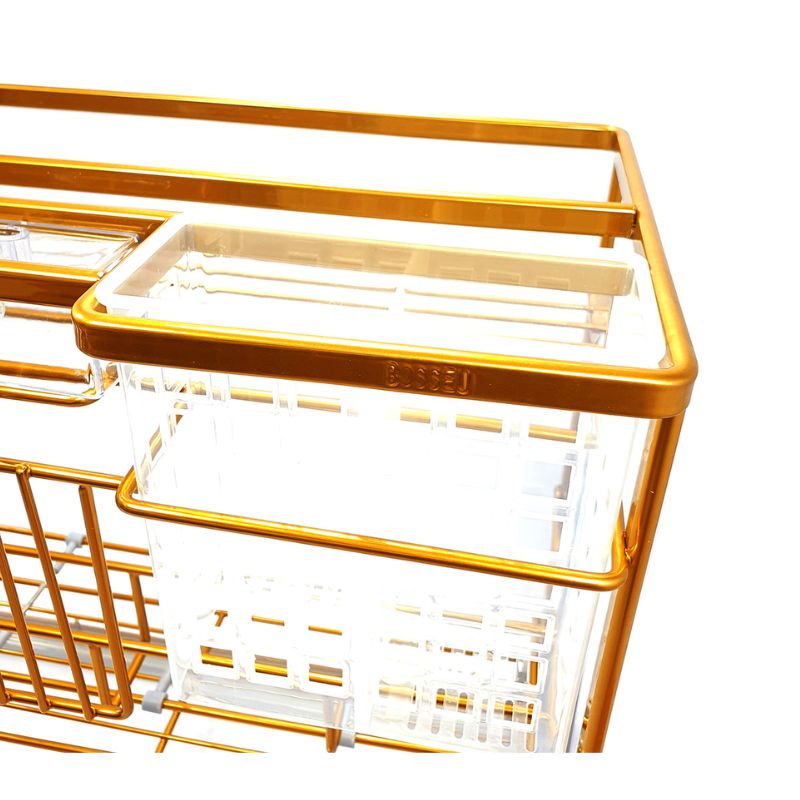 Chi tiết giá dao thớt nan dẹt mạ Nano vàng BossEU BS301.250D Chi tiết giá dao thớt nan dẹt mạ Nano vàng BossEU BS301.250D