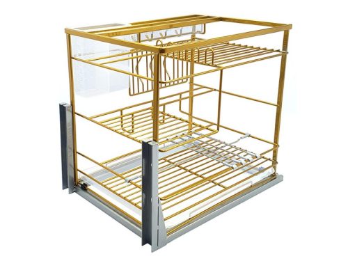 Giá dao thớt nan dẹt mạ Nano vàng BossEU BS301.400D